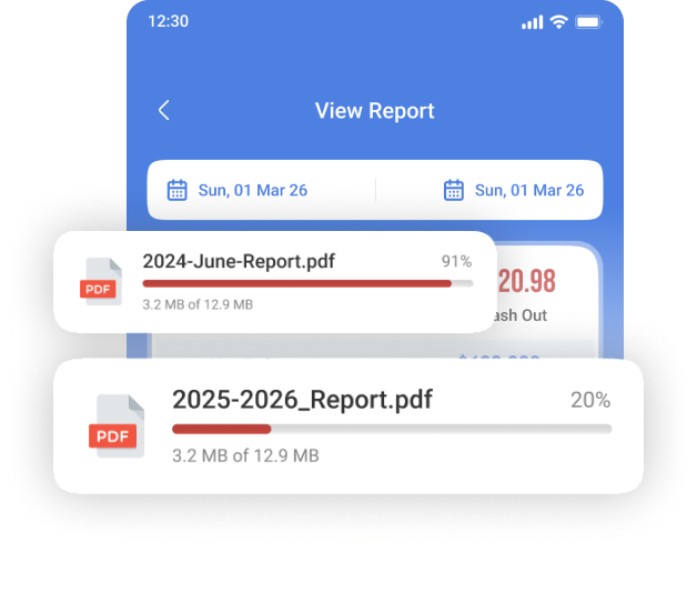 PDF & Excel Reports mockup